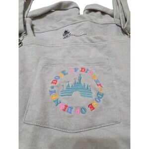 Disney Parks Gray Embroidered Knit Romper Overalls 3XL Dose Of Disney I8.2